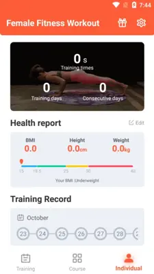 Female Fitness Workout android App screenshot 3