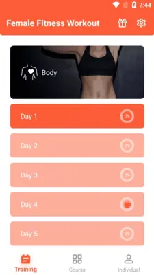 Female Fitness Workout android App screenshot 5