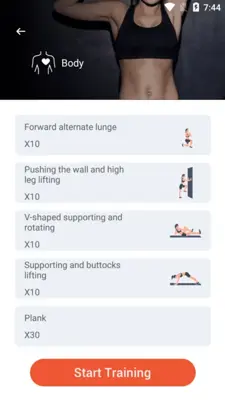 Female Fitness Workout android App screenshot 6